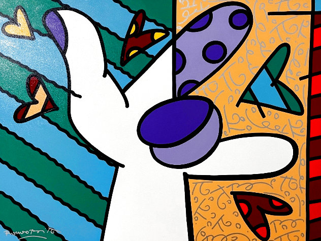 Cat X By Romero Britto