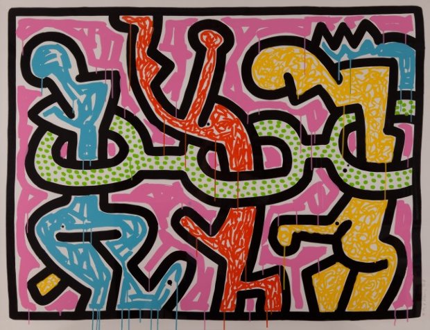 keith haring rain dance