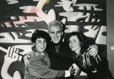 Artist Mark Kostabi and  Kostabi Publisher Jennifer Walker 1989