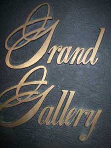 Bronze Door Plaque from the Grand Gallery at the MGM Grand Hotel and Casino in  Las Vegas Nevada 1976  The Gallery was owned by Donna Rose and Tina Fowler for 10 years