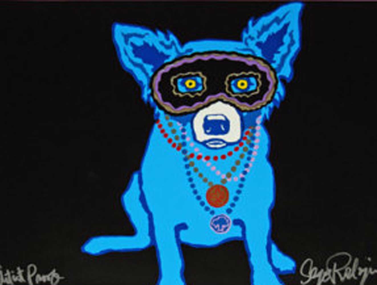 blue dog mardi gras