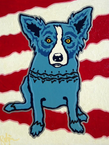 Blue Dog George Rodrigue Art for Sale