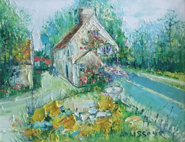 Maisons En Ile De France 1991 26x29 By Yolande Ardissone