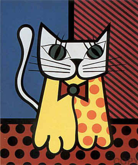 Cat Embellished By Romero Britto   Romero Britto Cat Embellished 