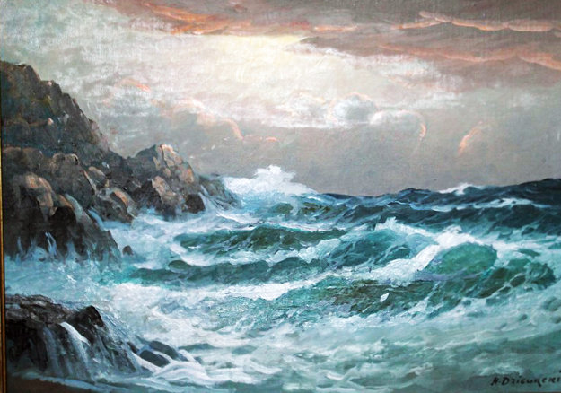 Untitled Seascape by Alex Dzigurski Sr.