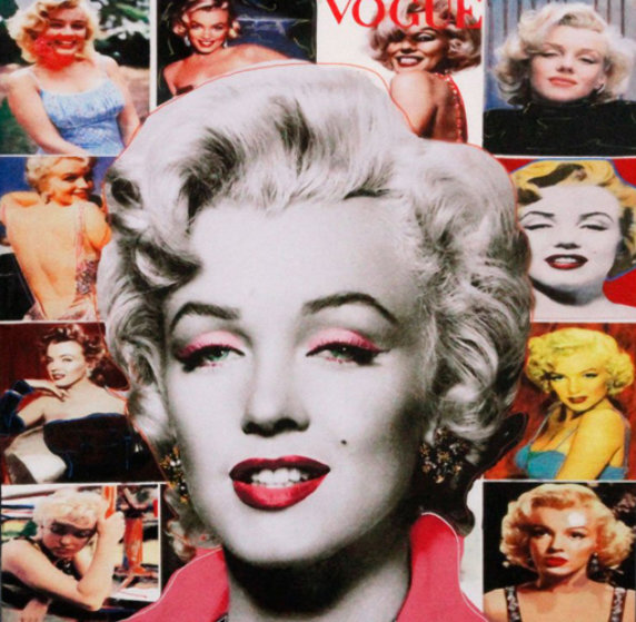 Marilyn Monroe Collage Unique By Steve Kaufman 4141