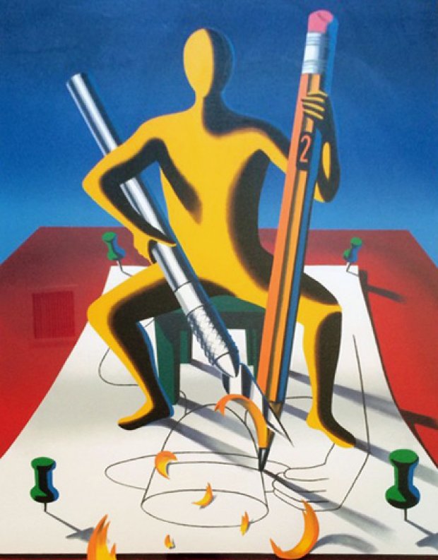 Upheaval 1994 by Mark Kostabi