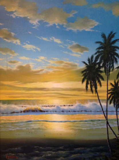 18 32 x size frame Sunset by Lassen Vertical Riese Christian 1975 32x26