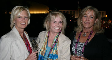 Helen Margulis and Donna Rose from Art Brokerage Inc with Christine McKeller publisher and author of Devils Valet 702 TV Launch Party Palms Hotel June 2009 Cinevegas Las Vegas